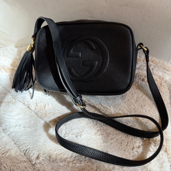 Gucci Soho Disco Black Leather Shoulder Bag - Picture 3 of 14